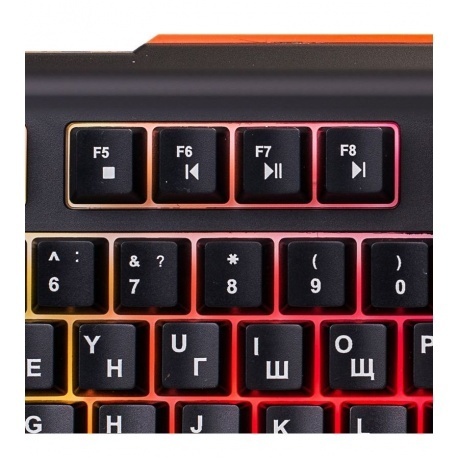 Клавиатура Oklick 710G BLACK DEATH черный/серый - фото 14