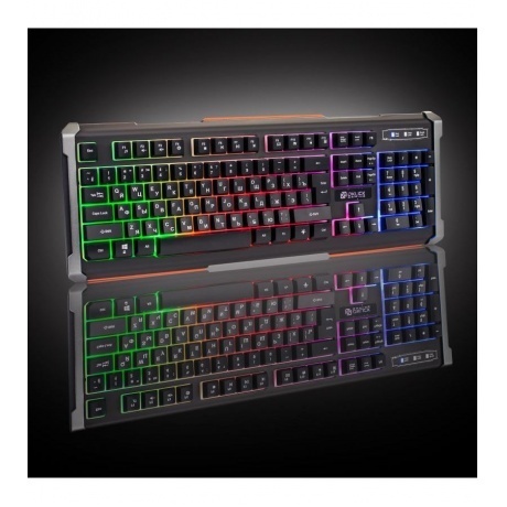 Клавиатура Oklick 710G BLACK DEATH черный/серый - фото 4