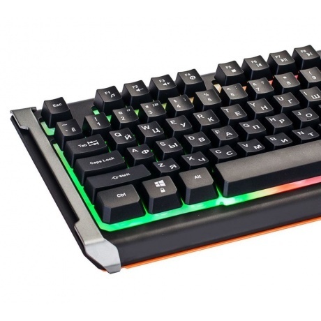 Клавиатура Oklick 710G BLACK DEATH черный/серый - фото 8