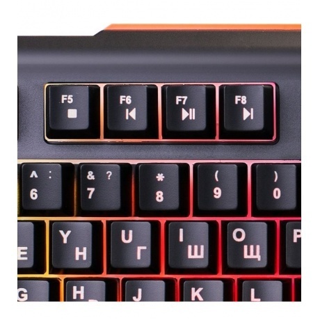 Клавиатура Oklick 717G BLACK DEATH черный/серый - фото 14