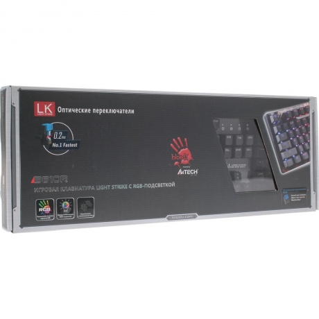 Клавиатура A4Tech Bloody B810R NetBee черный - фото 7