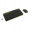 Набор клавиатура+мышь Logitech MK240 черный/жёлтый