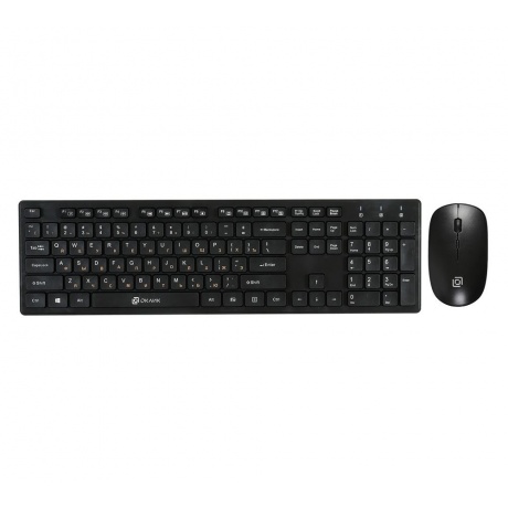 Набор клавиатура+мышь Oklick 240M черный - фото 1
