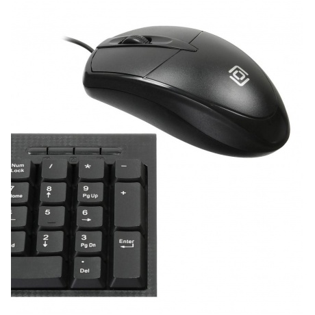 Набор клавиатура+мышь Oklick 640M черный - фото 3