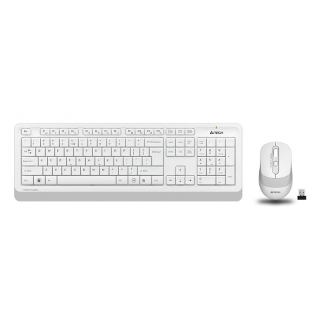 Набор клавиатура+мышь A4Tech Fstyler FG1010 белый/серый - фото 2