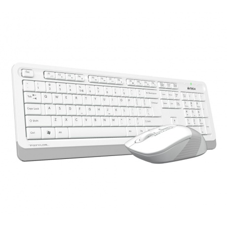 Набор клавиатура+мышь A4Tech Fstyler FG1010 белый/серый - фото 11