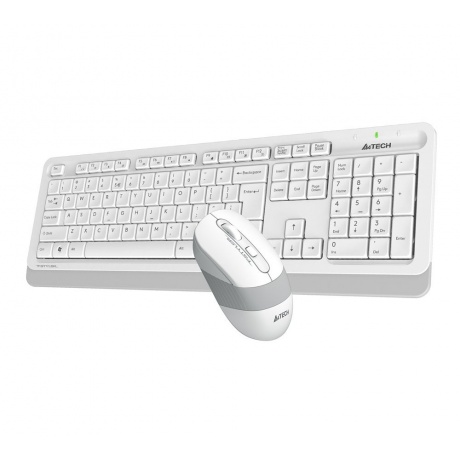 Набор клавиатура+мышь A4Tech Fstyler FG1010 белый/серый - фото 12