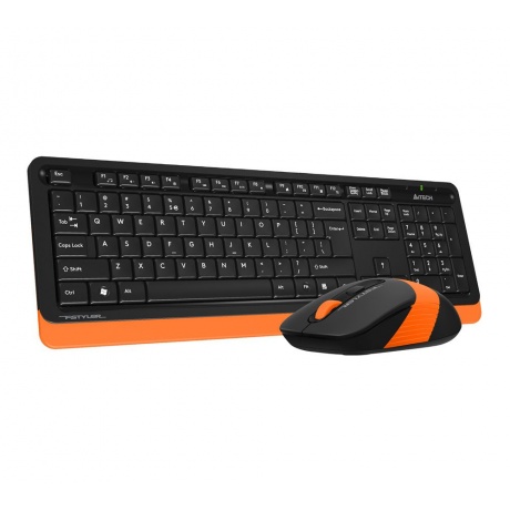 Набор клавиатура+мышь A4Tech Fstyler FG1010 черный/оранжевый - фото 11