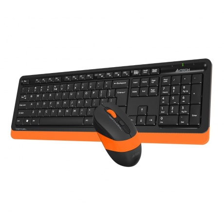 Набор клавиатура+мышь A4Tech Fstyler FG1010 черный/оранжевый - фото 12