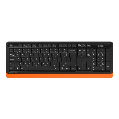Набор клавиатура+мышь A4Tech Fstyler FG1010 черный/оранжевый - фото 3