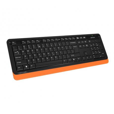Набор клавиатура+мышь A4Tech Fstyler FG1010 черный/оранжевый - фото 4
