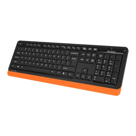 Набор клавиатура+мышь A4Tech Fstyler FG1010 черный/оранжевый - фото 5