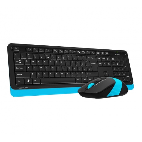 Набор клавиатура+мышь A4Tech Fstyler FG1010 черный/синий - фото 11