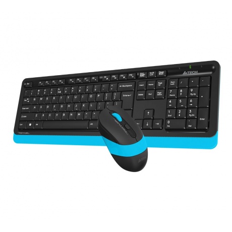 Набор клавиатура+мышь A4Tech Fstyler FG1010 черный/синий - фото 12