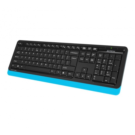 Набор клавиатура+мышь A4Tech Fstyler FG1010 черный/синий - фото 5