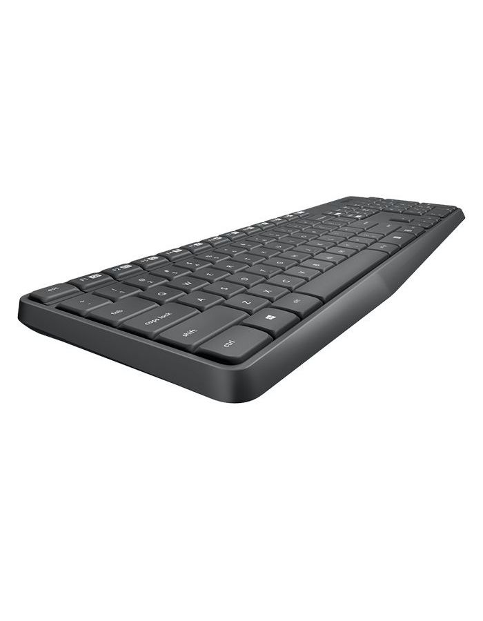 Набор клавиатура+мышь Logitech MK235 серый беспроводной комплект клавиатура мышь logitech mk235 grey 920 007948
