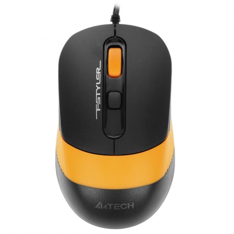Набор клавиатура+мышь A4Tech Fstyler F1010 черный/оранжевый - фото 2