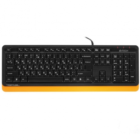 Набор клавиатура+мышь A4Tech Fstyler F1010 черный/оранжевый - фото 4