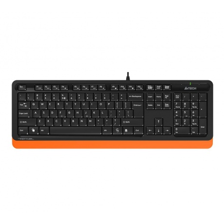 Набор клавиатура+мышь A4Tech Fstyler F1010 черный/оранжевый - фото 2