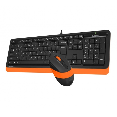 Набор клавиатура+мышь A4Tech Fstyler F1010 черный/оранжевый - фото 11
