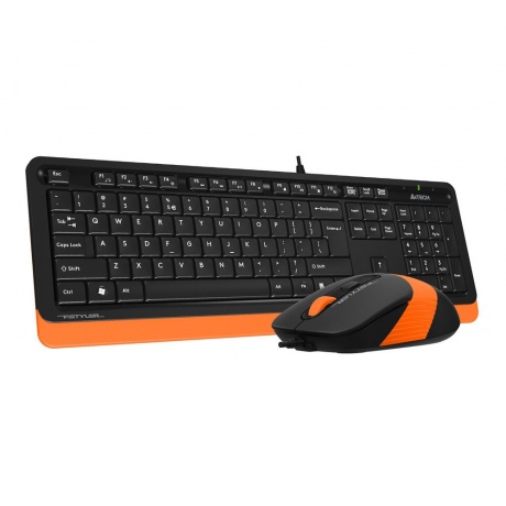 Набор клавиатура+мышь A4Tech Fstyler F1010 черный/оранжевый - фото 10