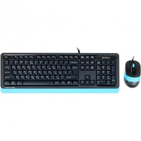Набор клавиатура+мышь A4Tech Fstyler F1010 черный/синий