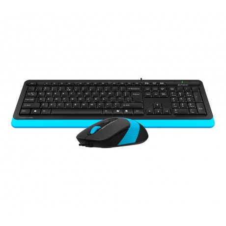 Набор клавиатура+мышь A4Tech Fstyler F1010 черный/синий - фото 9