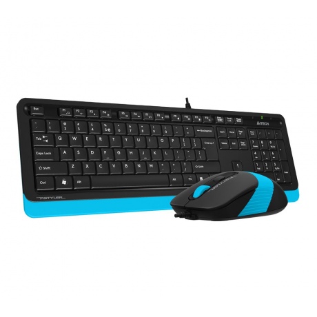 Набор клавиатура+мышь A4Tech Fstyler F1010 черный/синий - фото 10