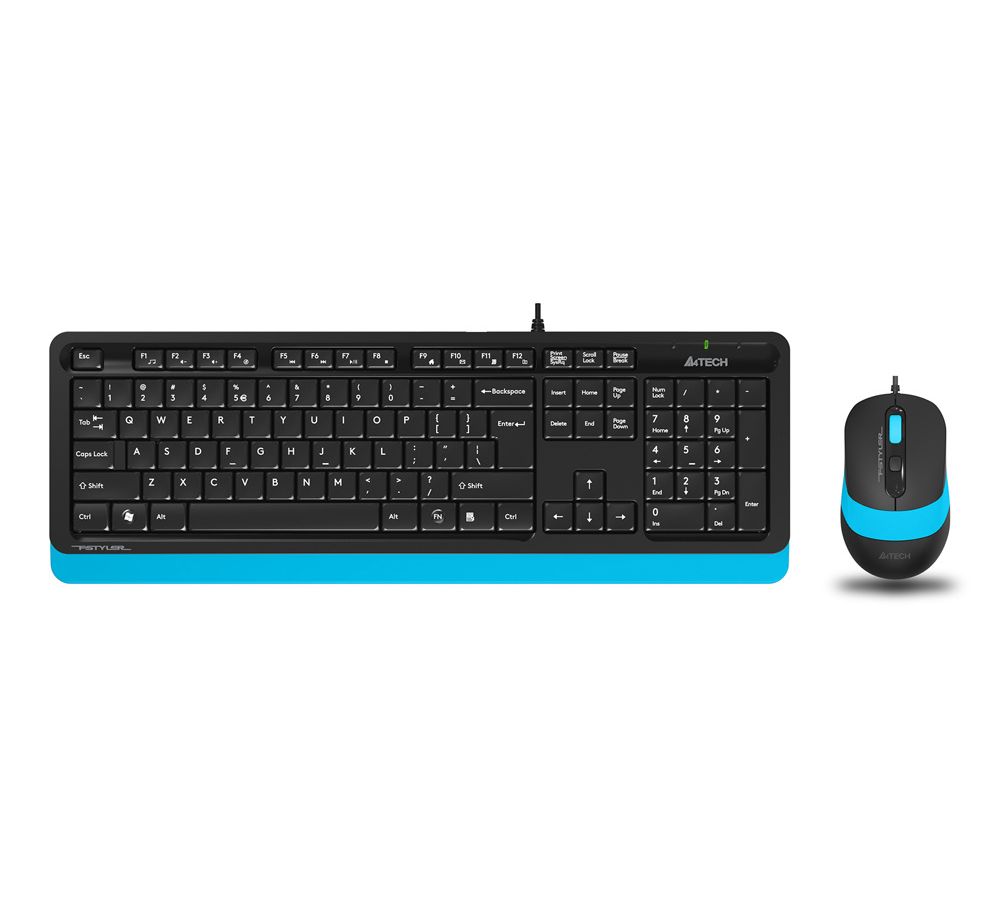 Набор клавиатура+мышь A4Tech Fstyler F1010 черный/синий