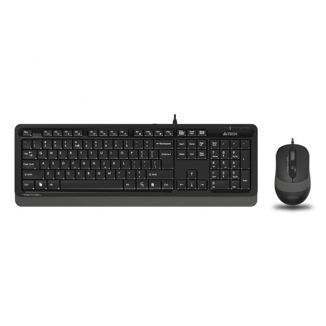Набор клавиатура+мышь A4Tech Fstyler F1010 черный/серый - фото 1