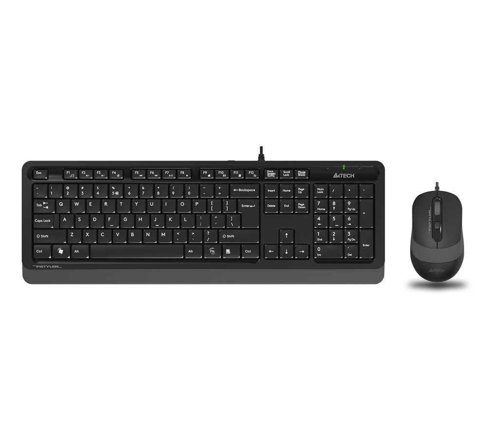 Набор клавиатура+мышь A4Tech Fstyler F1010 черный/серый