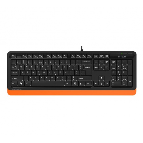 Клавиатура A4Tech Fstyler FK10 черный/оранжевый - фото 1