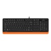 Клавиатура A4Tech Fstyler FK10 черный/оранжевый