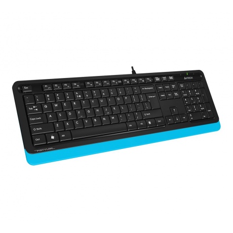 Клавиатура A4Tech Fstyler FK10 черный/синий - фото 2