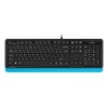 Клавиатура A4Tech Fstyler FK10 черный/синий