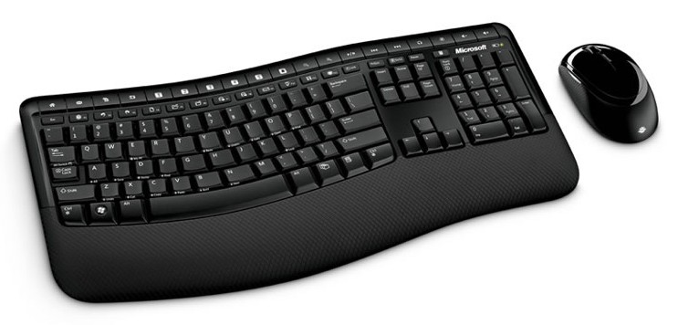 Набор клавиатура+мышь Microsoft Comfort 5050 черный PP4-00017 - фото 1