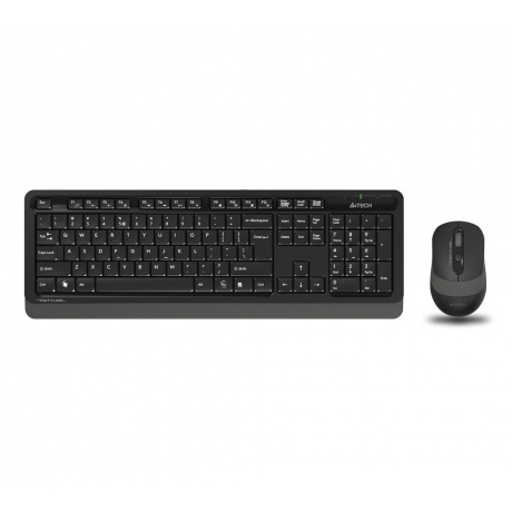 Набор клавиатура+мышь A4Tech Fstyler FG1010 черный/серый - фото 1