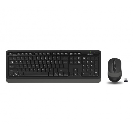 Набор клавиатура+мышь A4Tech Fstyler FG1010 черный/серый - фото 2