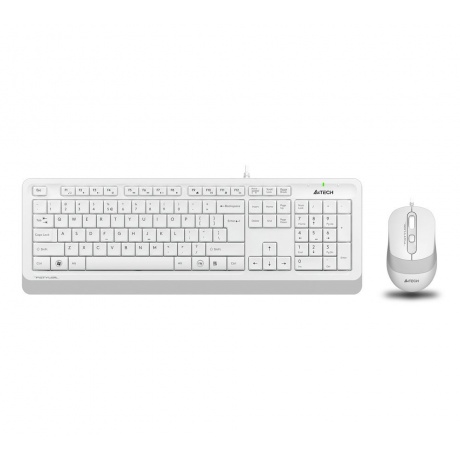 Набор клавиатура+мышь A4Tech Fstyler F1010 белый/серый - фото 1