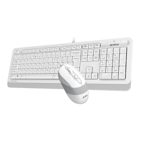 Набор клавиатура+мышь A4Tech Fstyler F1010 белый/серый - фото 11