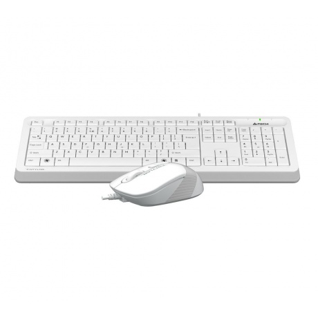 Набор клавиатура+мышь A4Tech Fstyler F1010 белый/серый - фото 9