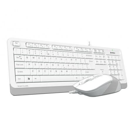 Набор клавиатура+мышь A4Tech Fstyler F1010 белый/серый - фото 10