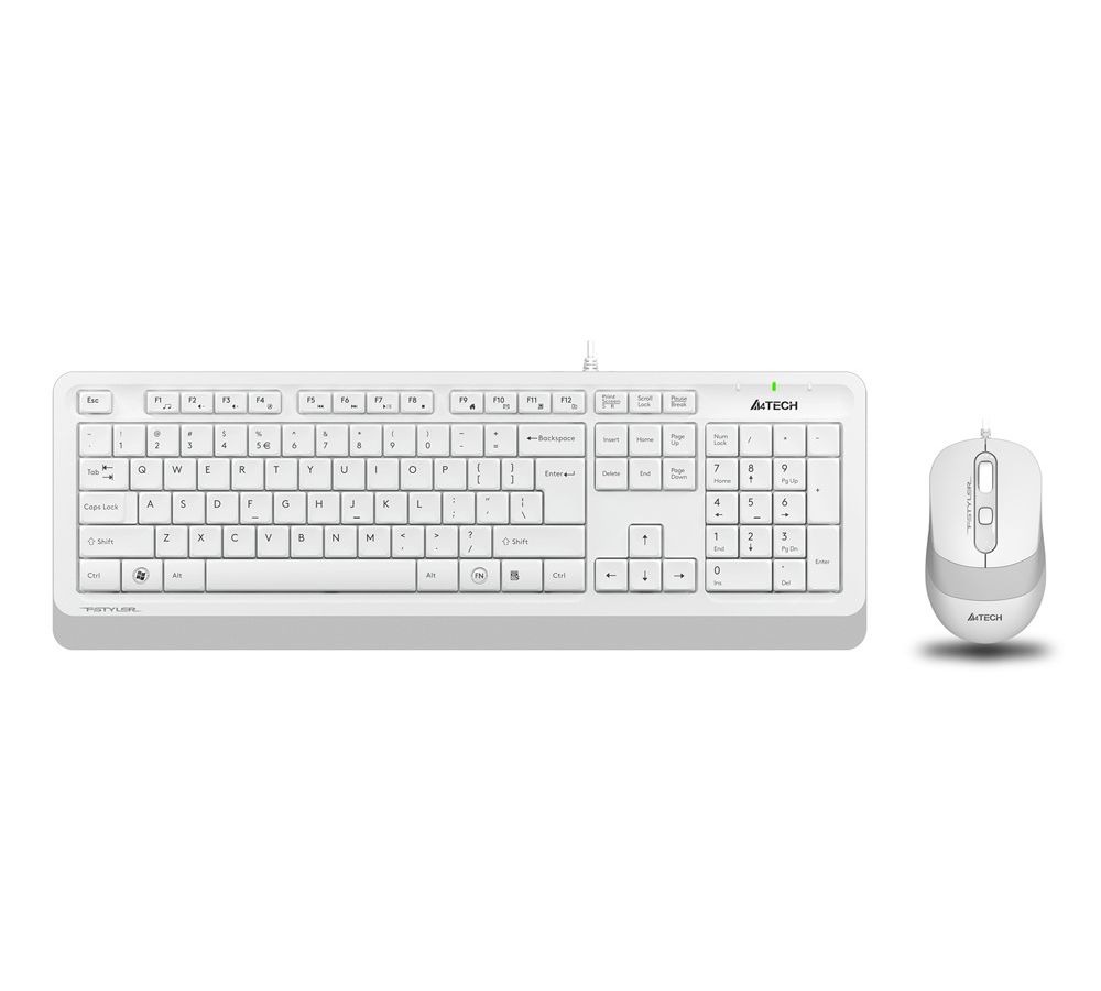Набор клавиатура+мышь A4Tech Fstyler F1010 белый/серый