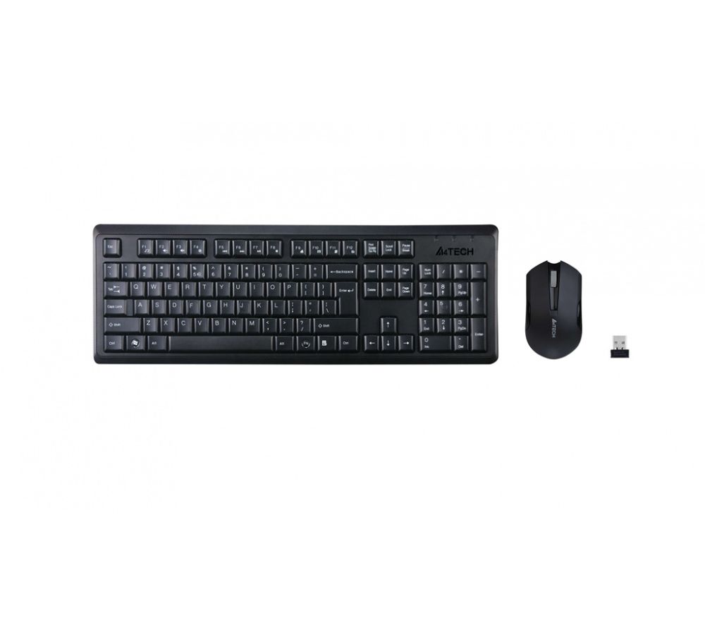 Набор клавиатура+мышь A4Tech V-Track 4200N черный беспроводная клавиатура мышь a4tech v track 4200n черный