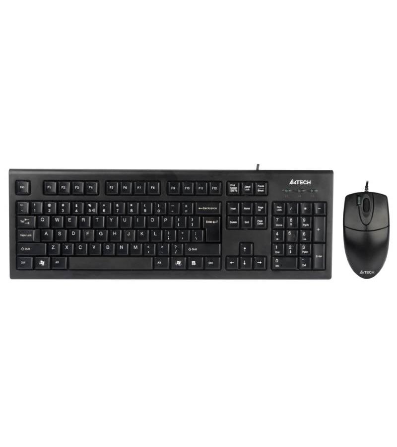 Набор клавиатура+мышь A4Tech KR-8520D черный клавиатура мышь a4tech kr 8520d black