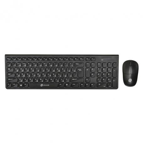 Набор клавиатура+мышь Oklick 220M черный - фото 1