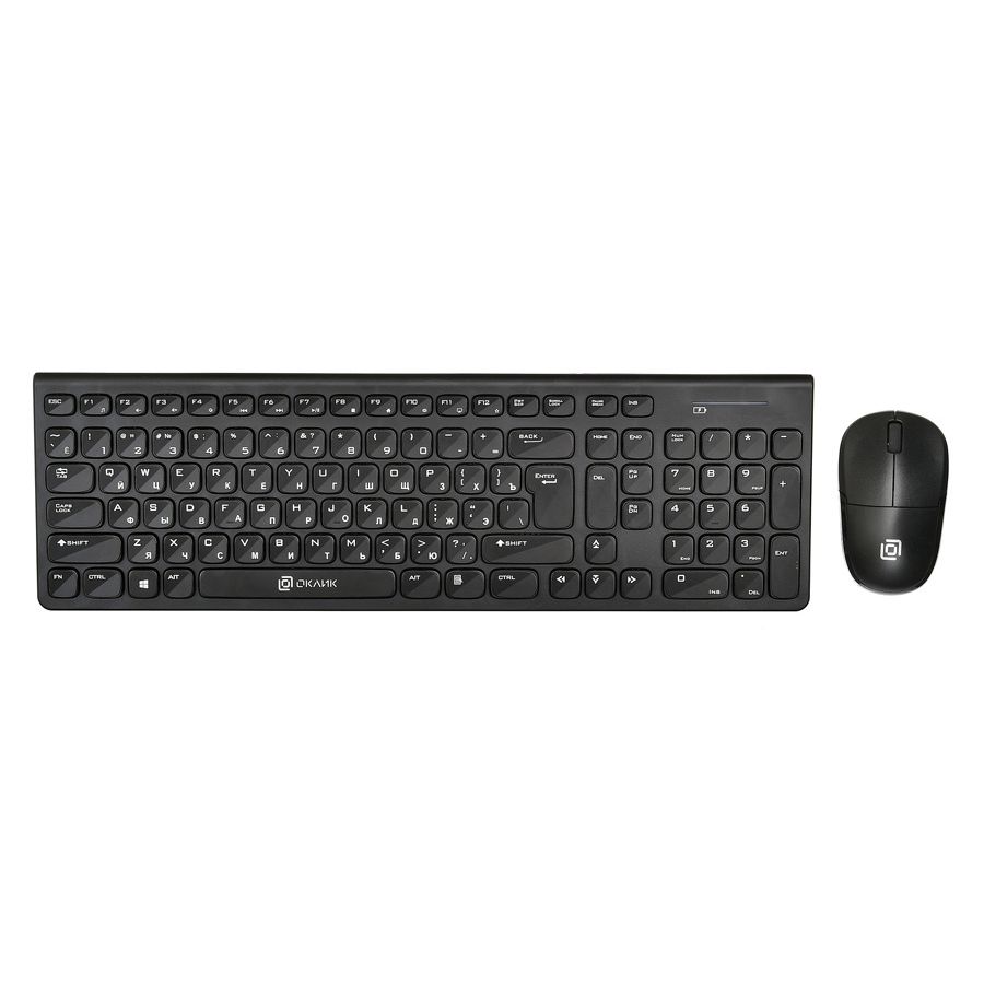 Набор клавиатура+мышь Oklick 220M черный набор клавиатура мышь oklick 240m белый