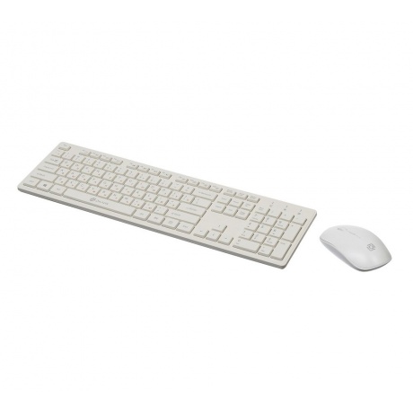 Набор клавиатура+мышь Oklick 240M белый - фото 3