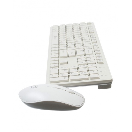 Набор клавиатура+мышь Oklick 240M белый - фото 4
