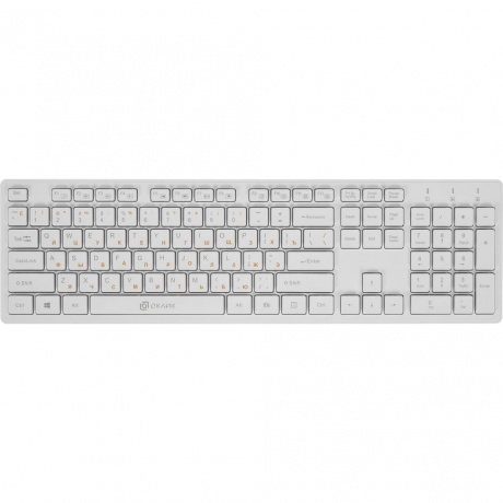 Набор клавиатура+мышь Oklick 240M белый - фото 2